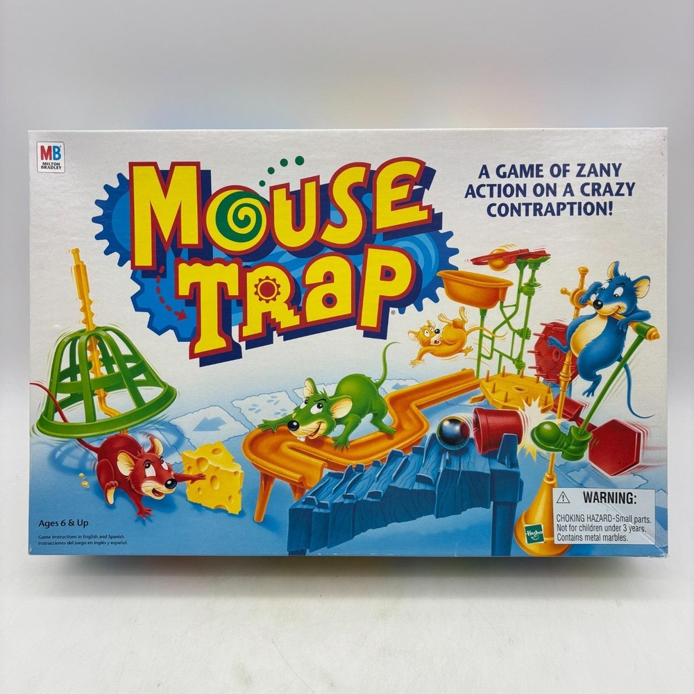 VINTAGE Mouse Trap COMPLETE Milton Bradley 1999 Classic Board Game Kids Family